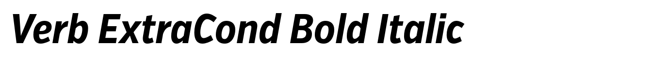 Verb ExtraCond Bold Italic